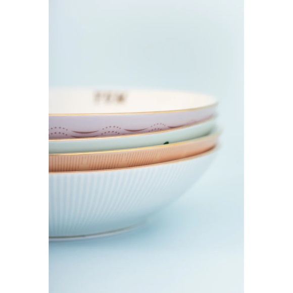 YVONNE ELLEN SLOGAN PASTA BOWLS (SET OF 4) - New in Box - Picture 2 of 6